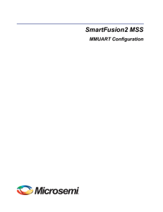 SmartFusion2 MSS MMUART Configuration