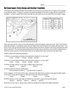 Hurricane Impact: Storm Surges and Elevation Transitions