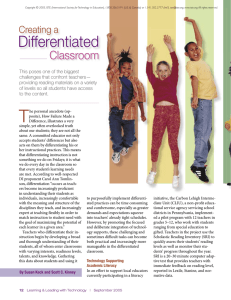 Differentiated Classrooms