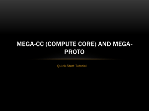 MEGA-CC (Compute Core) and MEGA