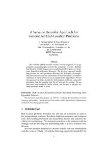 A Versatile Heuristic Approach for Generalized Hub Location