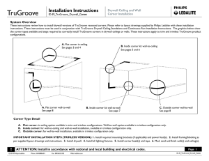 ID-39 TruGroove Drywall Corners