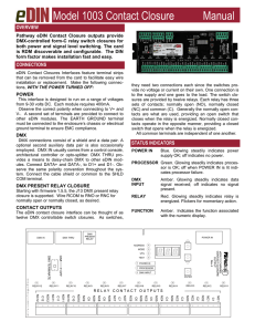 1003 eDIN Contact Closure Interface