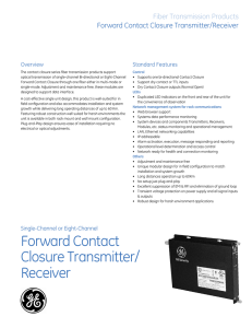 Forward Contact Closure Transmitter/ Receiver