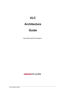 ULC Architecture Guide - Canoo RIA Suite ULC : Developer Zone