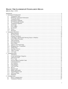 Magic: The Gathering Tournament Rules
