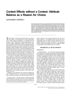 Context Effects without a Context: Attribute Balance as a Reason for