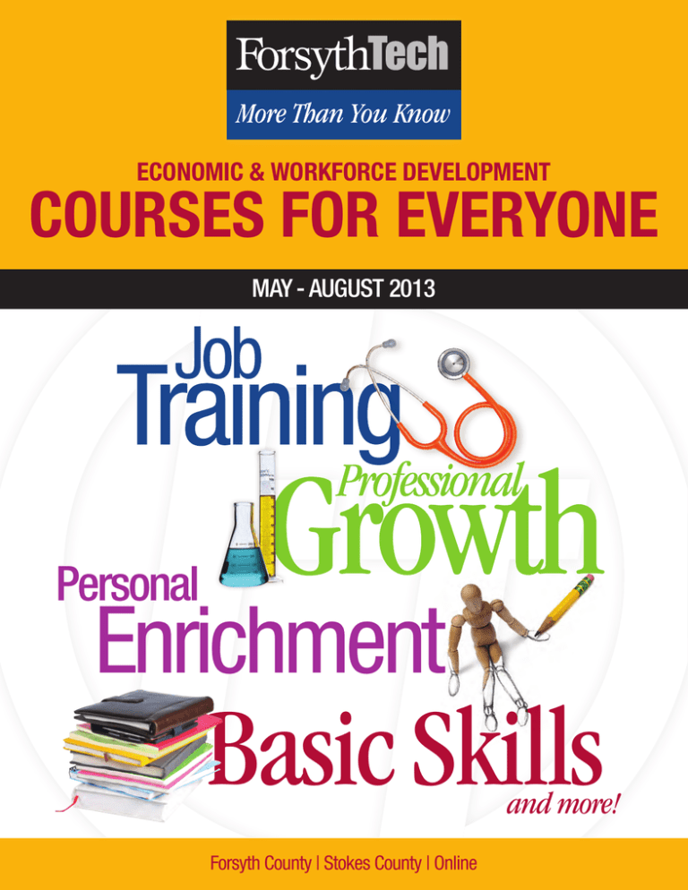 coursEs for EvErYonE Forsyth Technical Community College