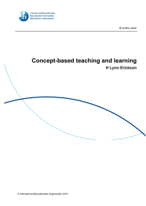 Concept-based teaching and learning - Mid