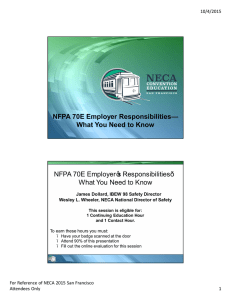 NFPA 70E Employer Responsibilities