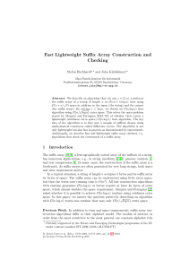 Fast Lightweight Suffix Array Construction and Checking