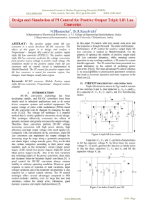 Design and Simulation of PI Control for Positive Output Triple Lift