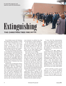 the christmas tree fire myth - NC Christmas Tree Association