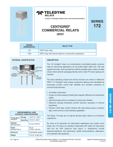 series centigrid® commercial relays
