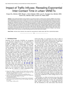 Impact of Traffic Influxes: Revealing Exponential Inter