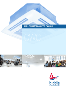 CHILLED WATER CASSETTE FAN COIL