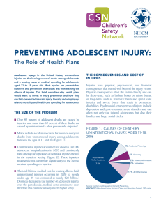 preventing adolescent injury