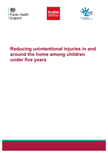Reducing unintentional injuries in and around the home