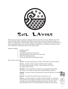 soil layers - World Golf Hall of Fame