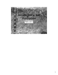 Introduction to Soil Description - Part 3