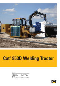 Cat 953D Welding Tractor