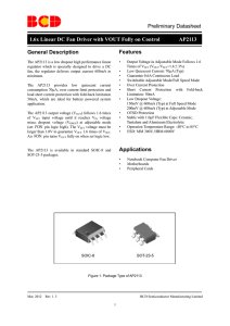 Preliminary Datasheet 1.6x Linear DC Fan Driver with VOUT Fully