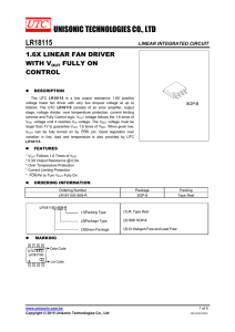 UNISONIC TECHNOLOGIES CO., LTD LR18115