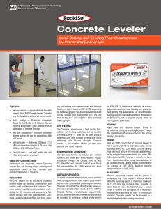 Concrete Leveler