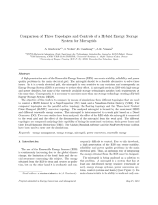 Comparison of Three Topologies and Controls of a Hybrid Energy