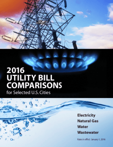 2016 utility bill comparisons