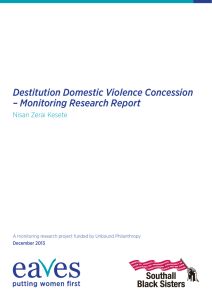 Destitution Domestic Violence Concession