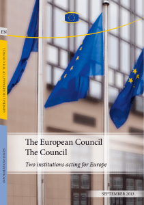 The European Council. The Council