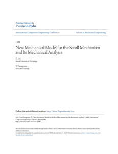 New Mechanical Model for the Scroll Mechanism - Purdue e-Pubs