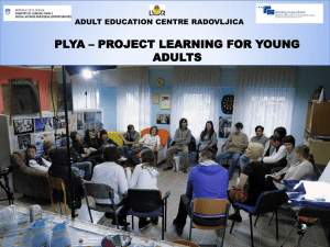 PUM – PROJECT LEARNING FOR YOUNG ADULTS