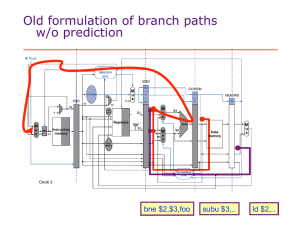 Old formulation of branch paths w/o prediction
