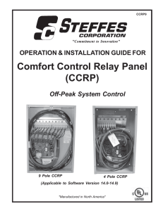 Comfort Control Relay Panel (CCRP)