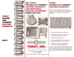 TRENT Inc. Folded and Formed® Heating Elements Bulletin