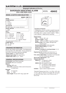 BARGRAPH INDICATING ALARM - M