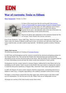 War of currents: Tesla vs Edison