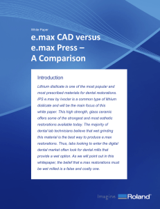 e.max CAD versus e.max Press – A Comparison