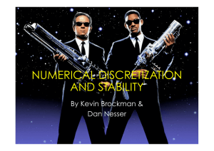 Numerical Discretization and Stability