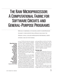 The raw microprocessor