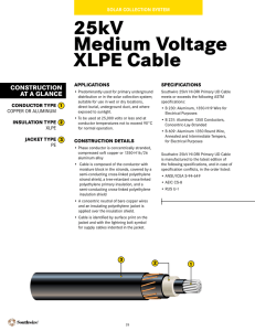 25kV Medium Voltage XLPE Cable