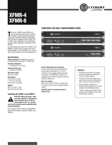 XFMR-4 XFMR-8 - Kain Audio Technik