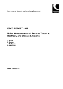 ERCD Report 1007 Noise Measurements of Reverse Thrust at