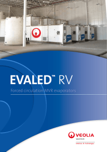 Forced circulation MVR evaporators