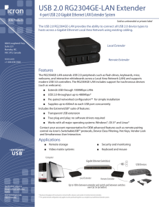 USB 2.0 RG2304GE-LAN Extender