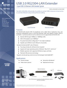 USB 2.0 RG2304-LAN Extender