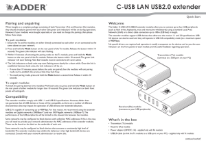 C-USB LAN V1.0a - Adder Technology