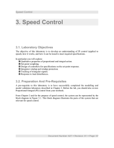 3. Speed Control